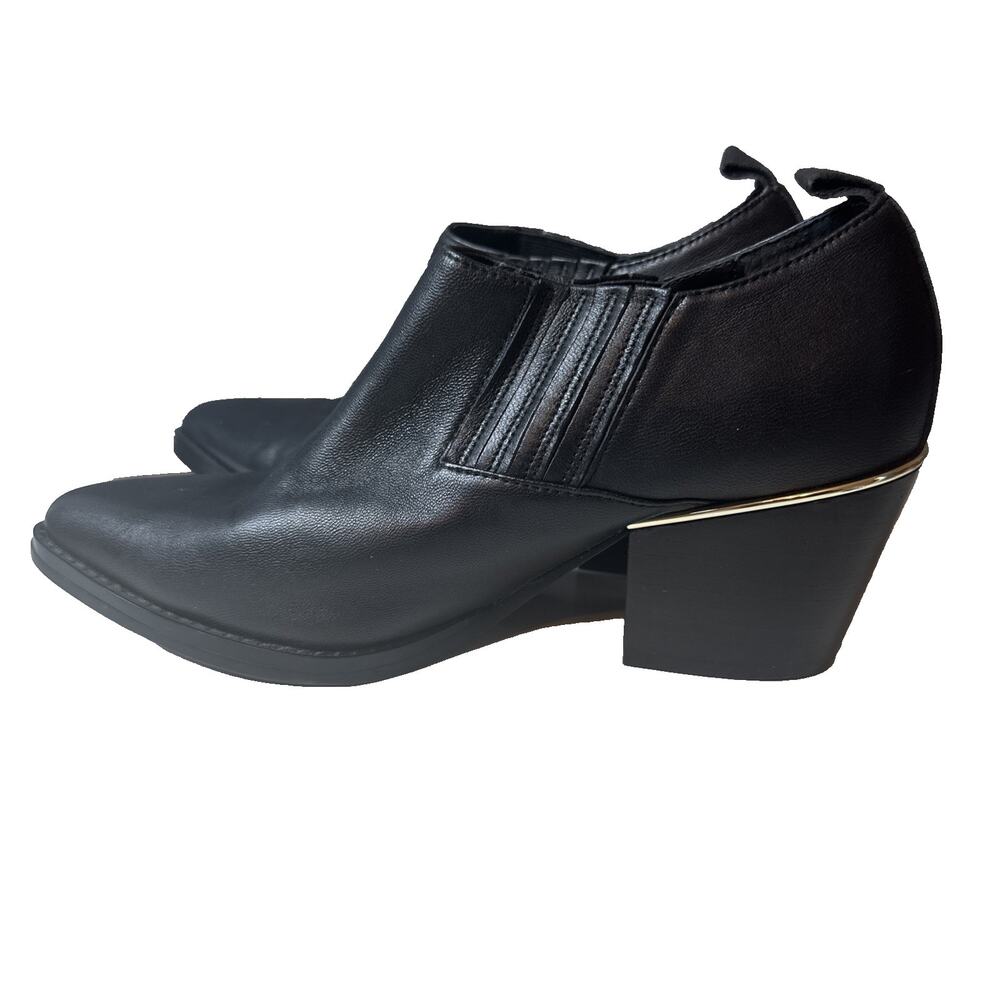Bleecker and Bond‎ Women's Lydia Leather Shoes Ankle Boots Block Heel EU 37 US 7